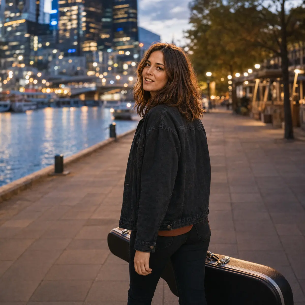 Anna Golding at Southbank after a performance
